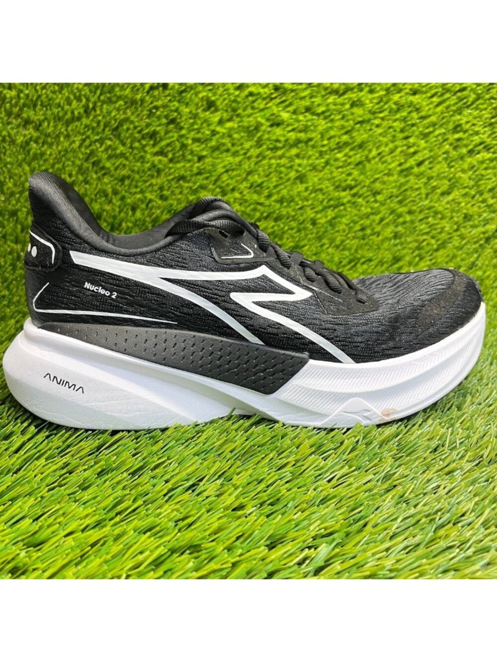 Diadora Nucleo 2 Womens Size 8 Black White Athletic Running Shoes Sneakers